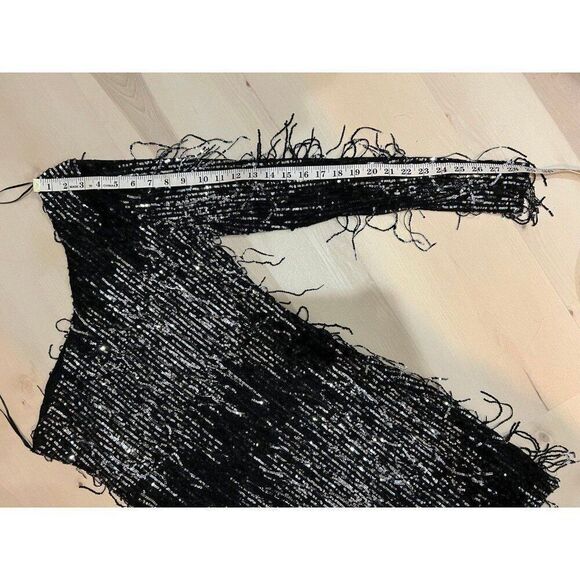 Anthropologie Plus Size Flapper Retro Chic Shimmer Sequins Glam Party Mini Dress - Picture 6 of 8